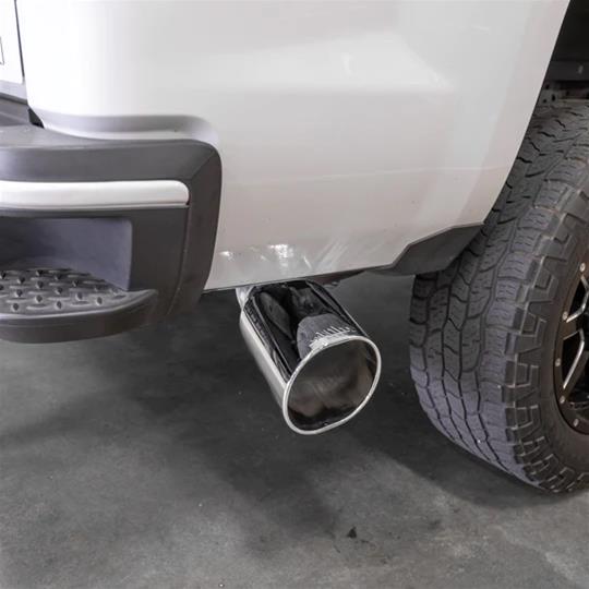 Banks Power Monster Exhaust Systems 48998 Systems, Monster, Particulate Filter Back, Single, Steel, Natural, Side Exit, Chrome Tip, Chevrolet, GMC, 6.6L Diesel, Kit thumbnail 2