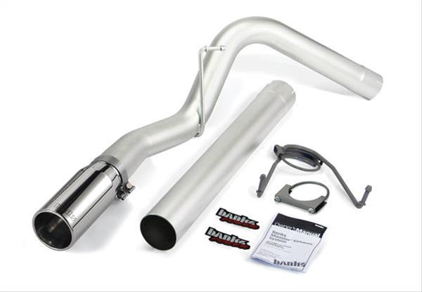 Banks Power Monster Exhaust Systems 49775 System, Exhaust, Particulate Filter Back, Stainless Steel, Natural Finish, Single Exit, Side, Chrome Tip, Ram, 6.7L Cummins, Kit thumbnail 2