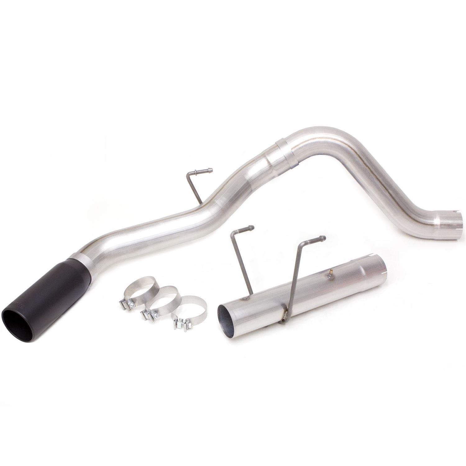 Banks Power Monster Exhaust Systems 49796-B Systems, Monster, Particulate Filter Back, Single, Stainless Steel, Natural, Side Exit, Black Tip, Ram, 6.7L Diesel, Kit thumbnail 2