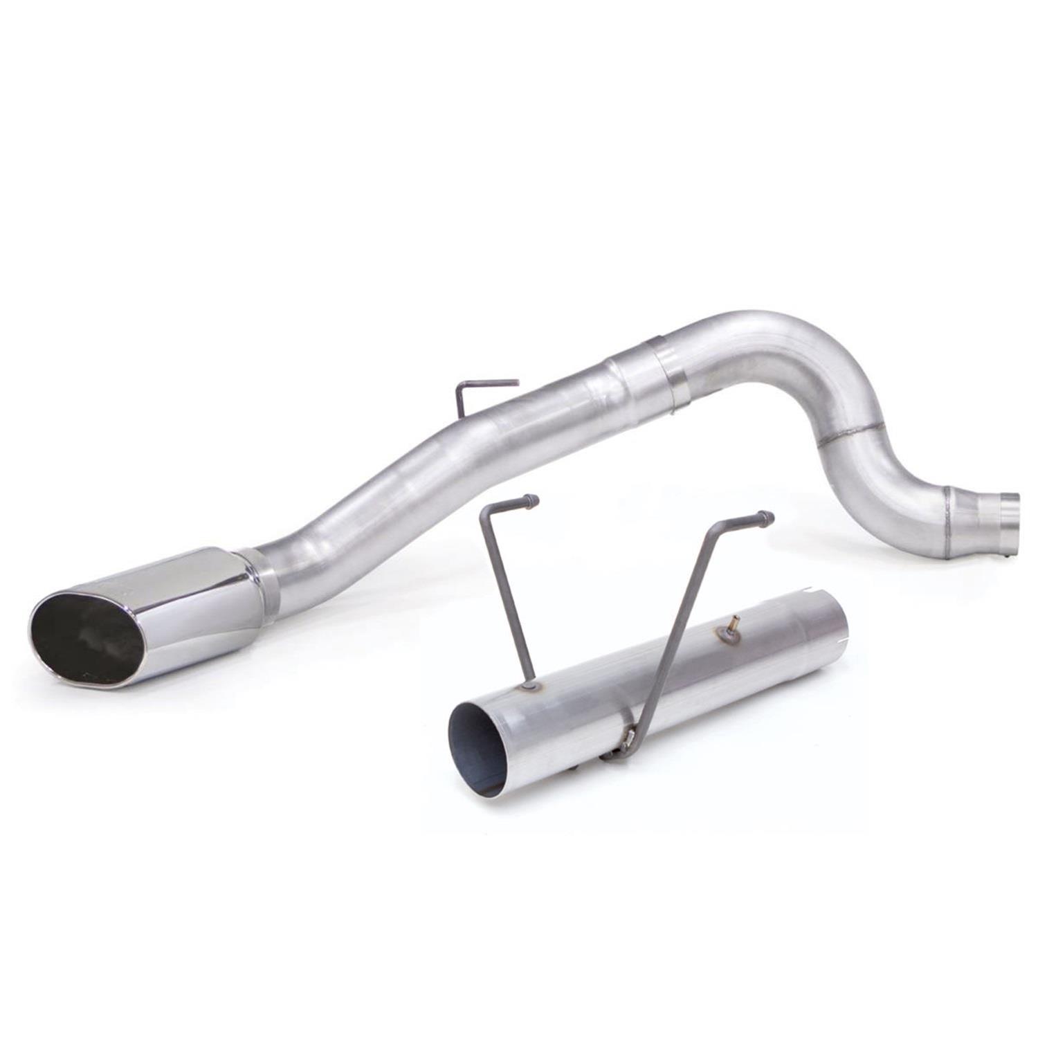 Banks Power Monster Exhaust Systems for 2013-2018 2500, 3500 - 49797 System, Exhaust, Particulate Filter Back, Stainless, Natural, Single Exit, Passenger Side, Rear, Chrome Tip, Ram, 6.7L, Cummins, Kit