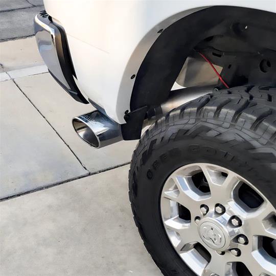 Banks Power Monster Exhaust Systems for 2019-2024 2500, 3500 - 49798 Systems, Monster, Particulate Filter Back, Single, Steel, Aluminized, Side Exit, Chrome Tip, Ram, 6.7L Diesel, Kit