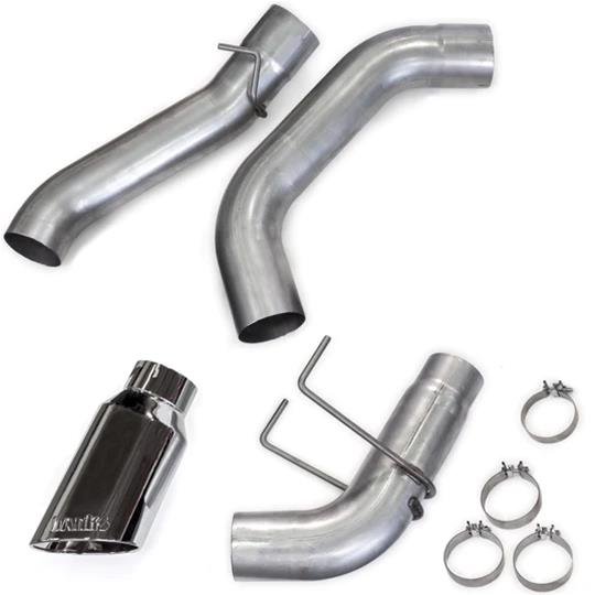 Banks Power Monster Exhaust Systems for 2019-2024 2500, 3500 - 49798 Systems, Monster, Particulate Filter Back, Single, Steel, Aluminized, Side Exit, Chrome Tip, Ram, 6.7L Diesel, Kit thumbnail 2