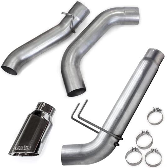Banks Power 19-23 Dodge Ram Mega Cab 6.7L Cummins Monster Exhaust - SS Single Exhaust w/ Chrome Tip thumbnail 2