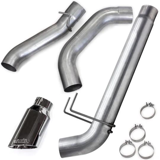 Banks Power Monster Exhaust Systems for 2019-2024 2500, 3500 - 49807 Systems, Monster, Particulate Filter Back, Single, Steel, Aluminized, Side Exit, Chrome Tip, Ram, 6.7L Diesel, Kit thumbnail 2