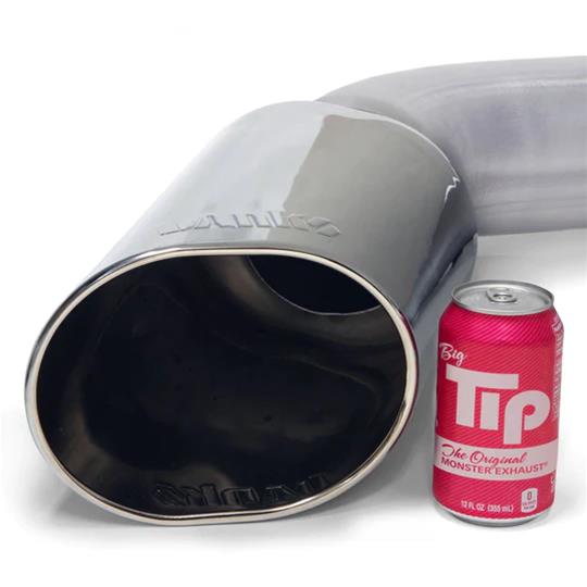 Banks Power Monster Exhaust Systems for 2019-2024 2500, 3500 - 49807 Systems, Monster, Particulate Filter Back, Single, Steel, Aluminized, Side Exit, Chrome Tip, Ram, 6.7L Diesel, Kit thumbnail 3