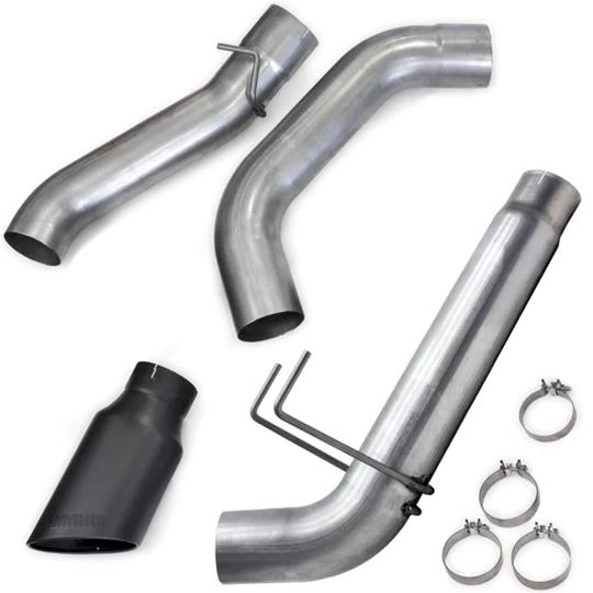 Banks Power 19-23 Dodge RAM Monster Exhaust 5.0in Single 6.7L MCSB DRW w/ SideKick Black Tip