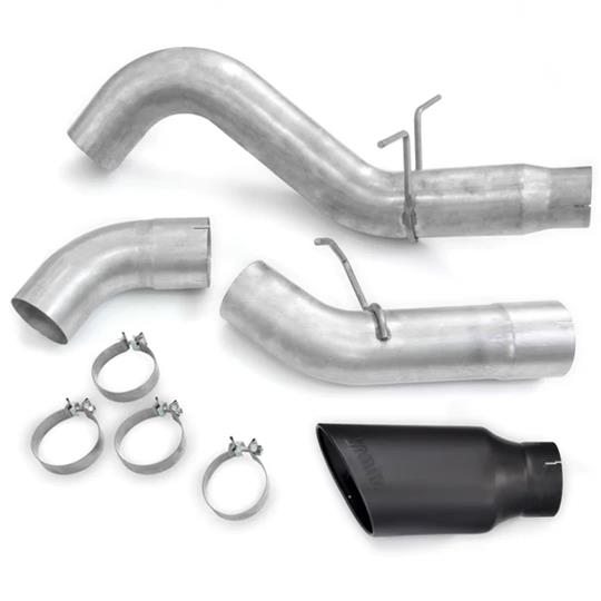 Banks Power Monster Exhaust Systems 49834-B Systems, Monster, Particulate Filter Back, Single, Steel, Aluminized, Side Exit, Black Tip, Dual Rear Wheels, Chevy, GMC, 6.6L Diesel, Kit thumbnail 3