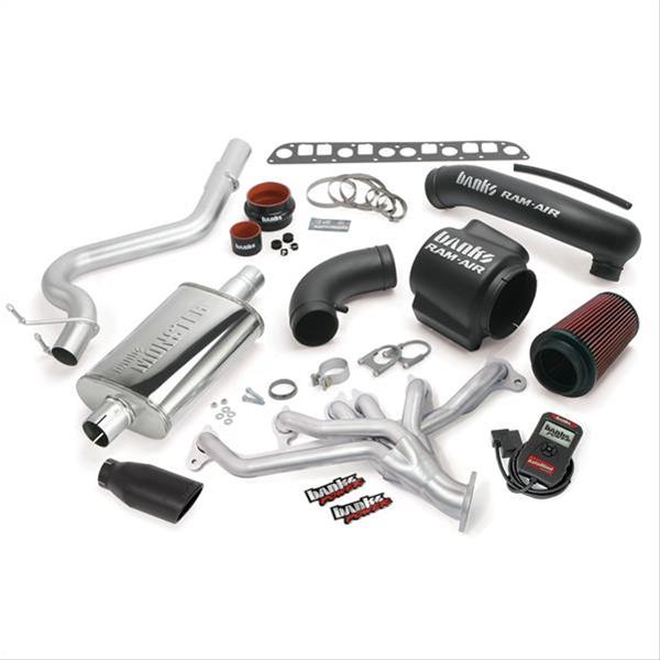 Banks Power 98-99 Jeep 4.0L Wrangler PowerPack System - SS Single Exhaust w/ Black Tip