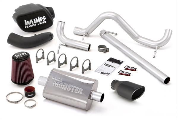 Banks Power 07-11 Jeep 3.8L Wrangler - 2dr Stinger Sys (no AutoMind) - SS Single Exh w/ Black Tip