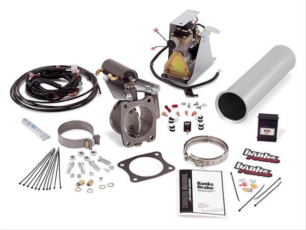 Banks Power Exhaust Brakes 55233 Brake, Brake System, Cast Brake Assembly, Computerized Brake Controller, For Stock Exhaust, Automatic, Chevy, GMC, 6.6L, Duramax, Kit