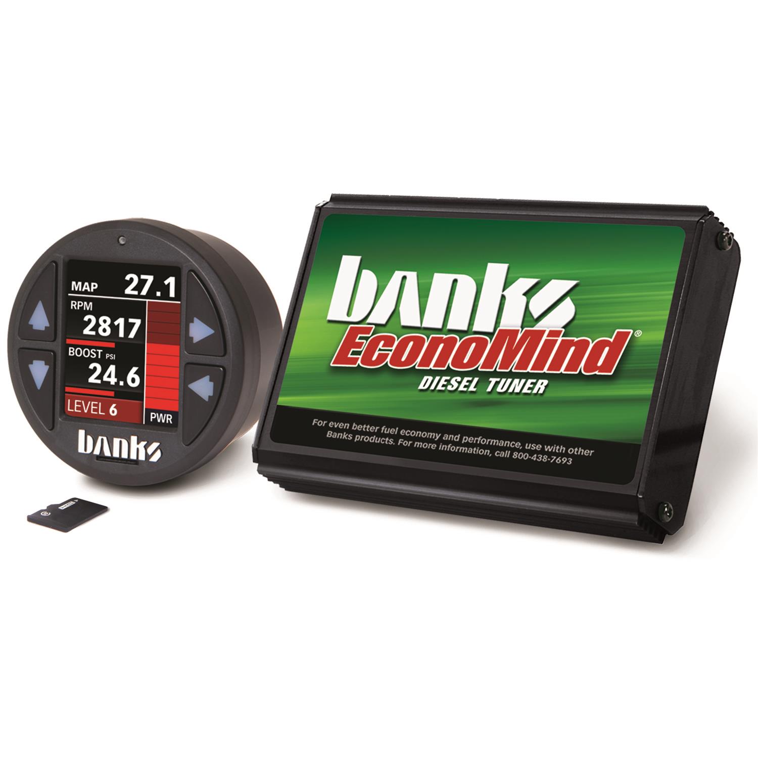 Banks Power EconoMind Diesel Tuners with iDash DataMonster 61441 Computer Programmers, EconoMind, Tuner, Includes DataMonster, Chevy, GMC, 6.6L, LLY, Kit