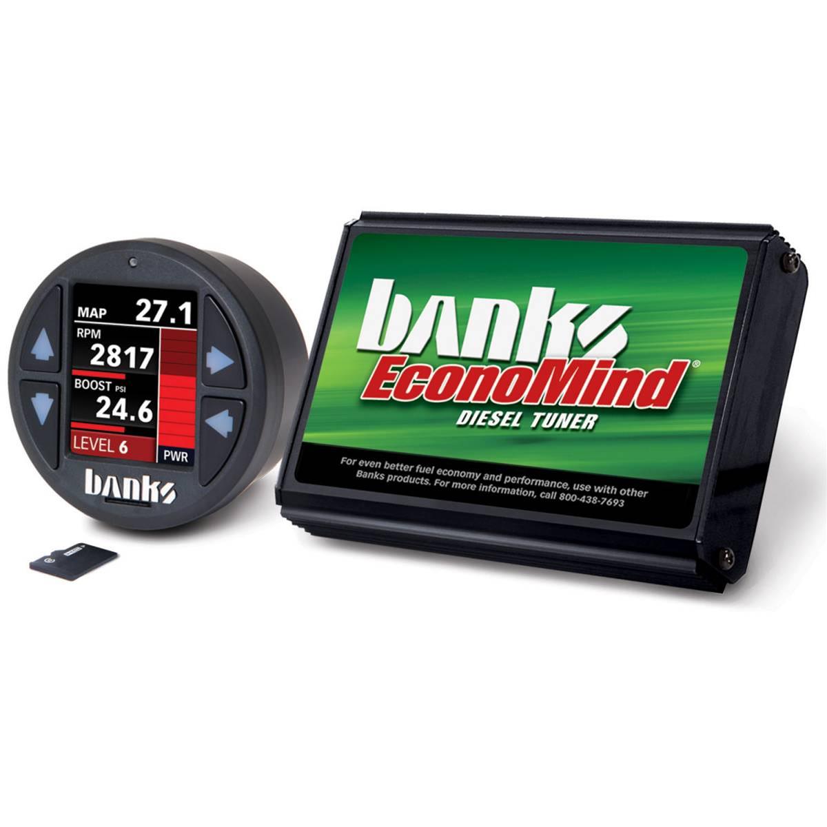 Banks Power EconoMind Diesel Tuners with iDash DataMonster 61445 Computer Programmers, EconoMind, Tuner, Includes DataMonster, Chevy, GMC, 6.6L, LMM, Kit