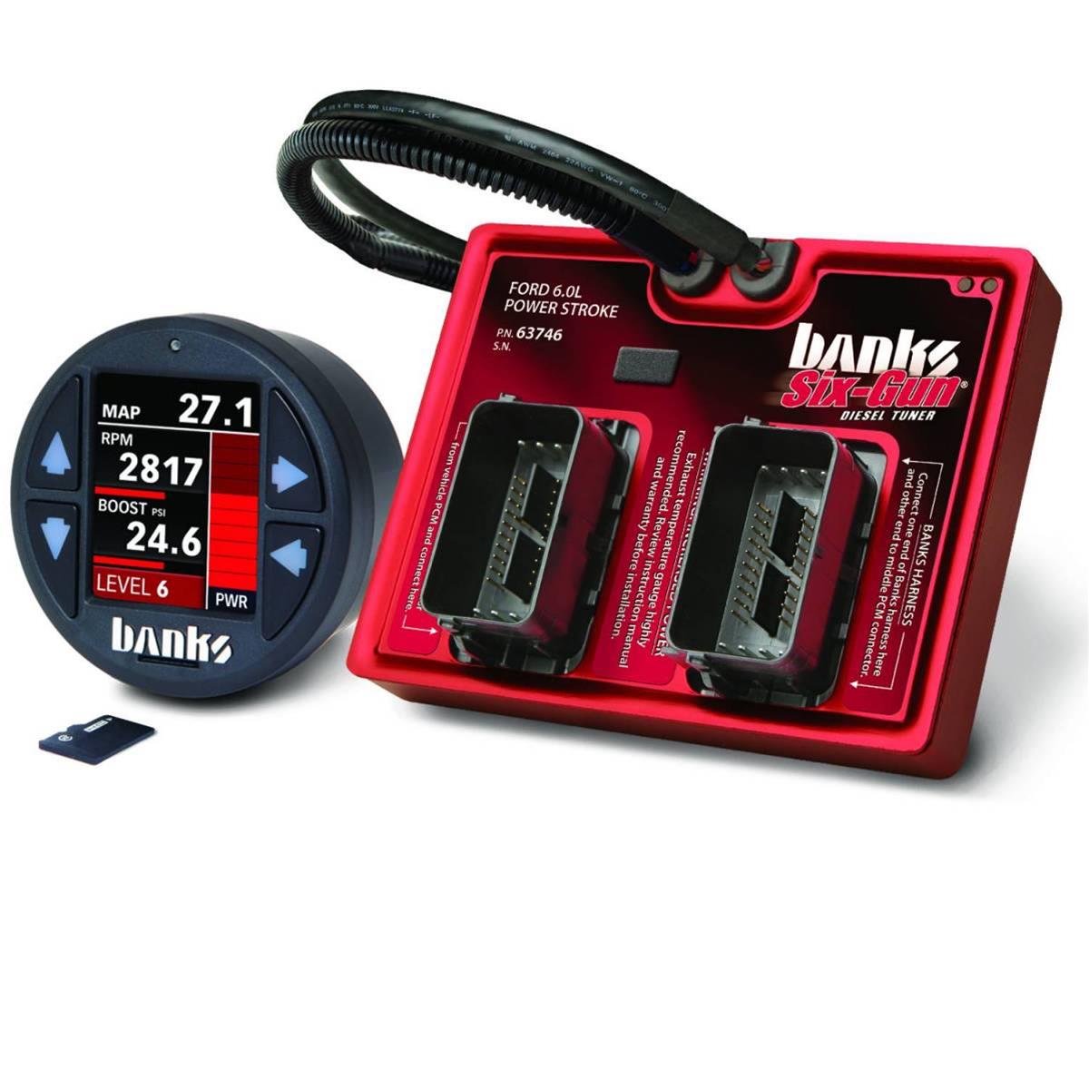 Banks Power Six-Gun Diesel Tuners with iDash DataMonster 61454 Computer Programmers, Six-Gun, Tuner, Includes DataMonster, Ford, Trucks, 6.0L, Stroke, Excursion, Kit