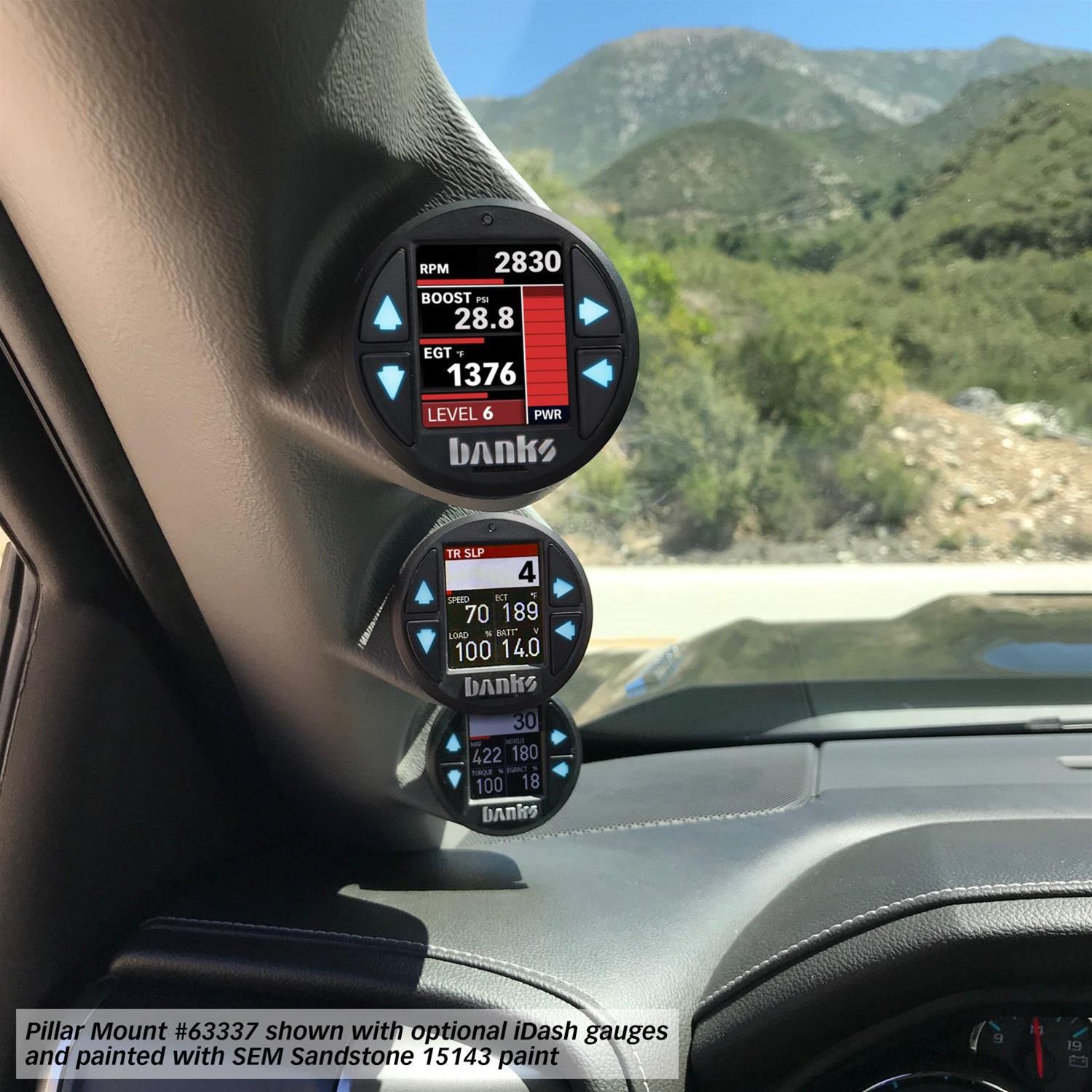 Banks Power 63337 Banks Power Pillar Gauge Pods Summit Racing