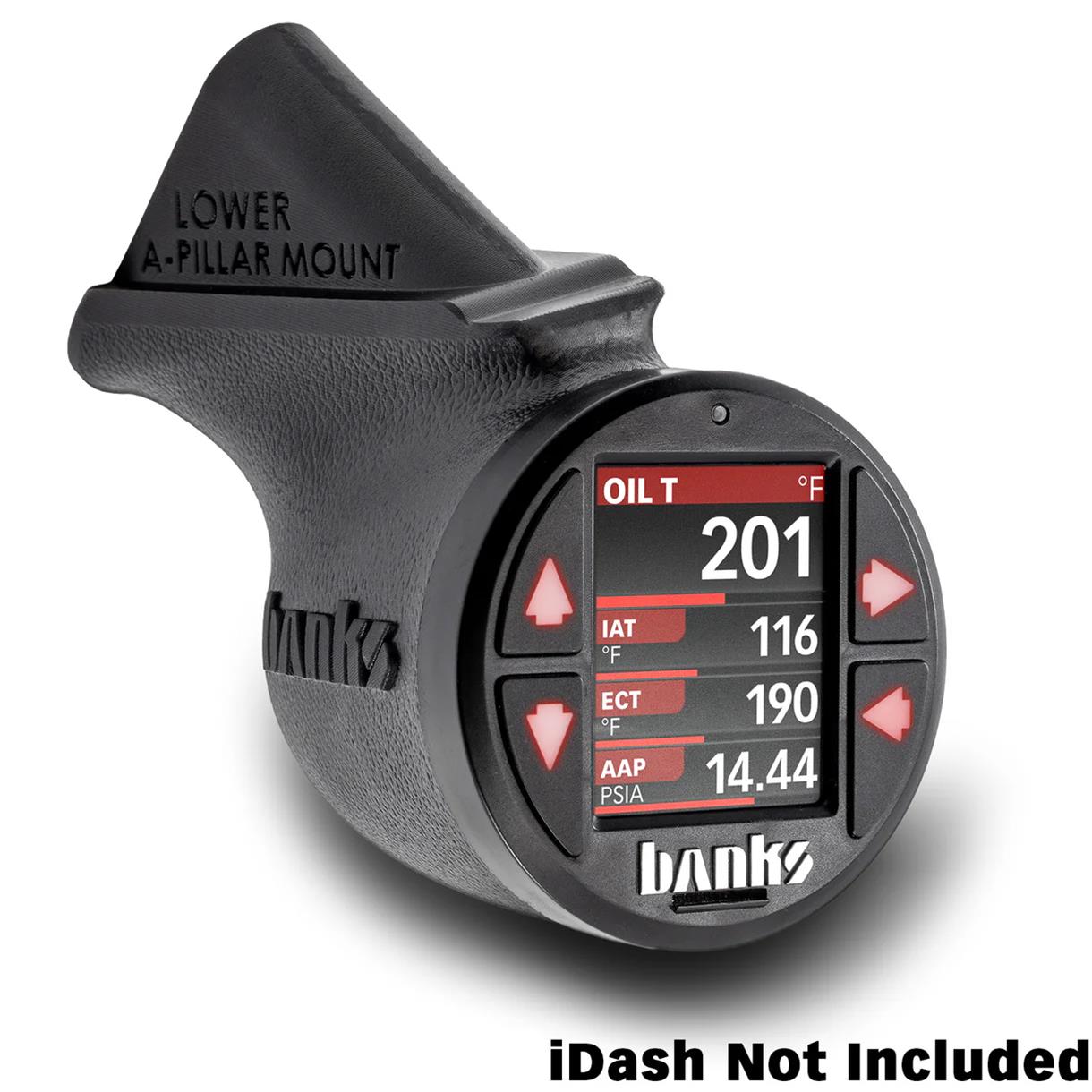 Banks Power 2018-2023 Jeep Gauge Pod Kit - Single Gauge - Lower Mount thumbnail 2