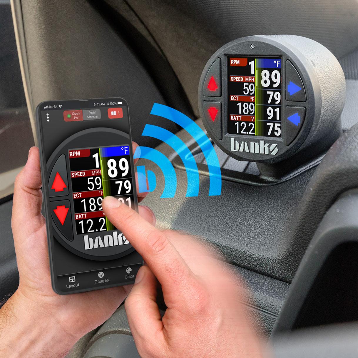 Banks Power iDash Data Pro Non-OBD Kits 66718 System, No OBD, Stand-Alone thumbnail 3