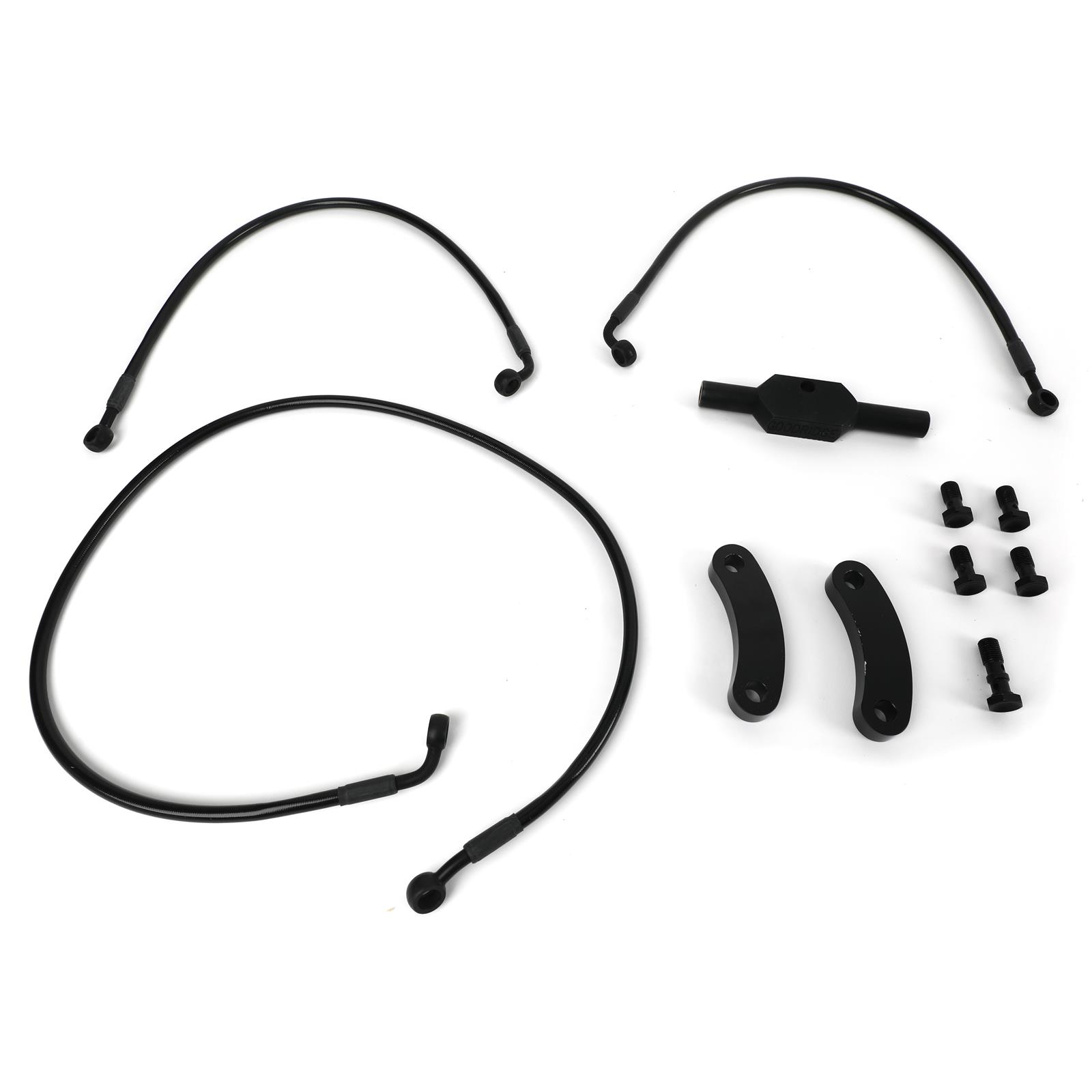 Goodridge HD00493FPBK/BK+8 Goodridge Ebony II Brake Line Kits Summit