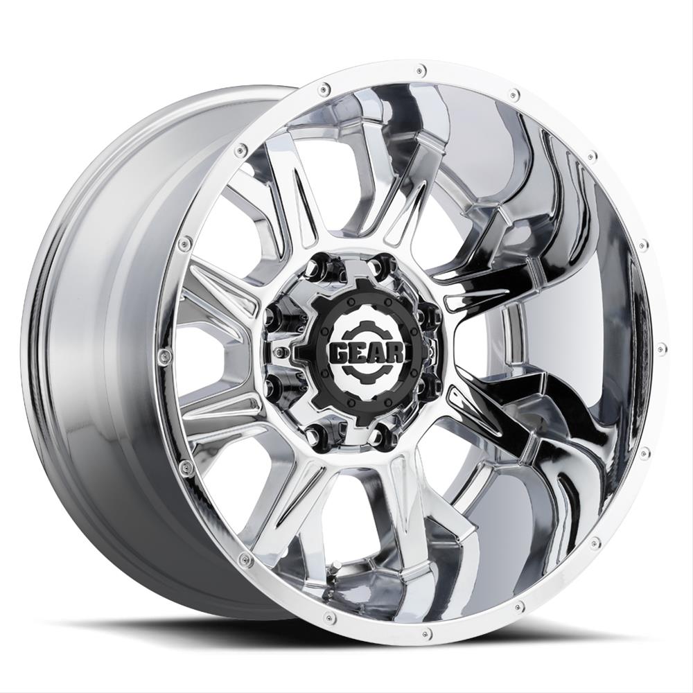 Gear Off Road 742C-2128744 Gear Alloy 742C Kickstand Chrome Wheels