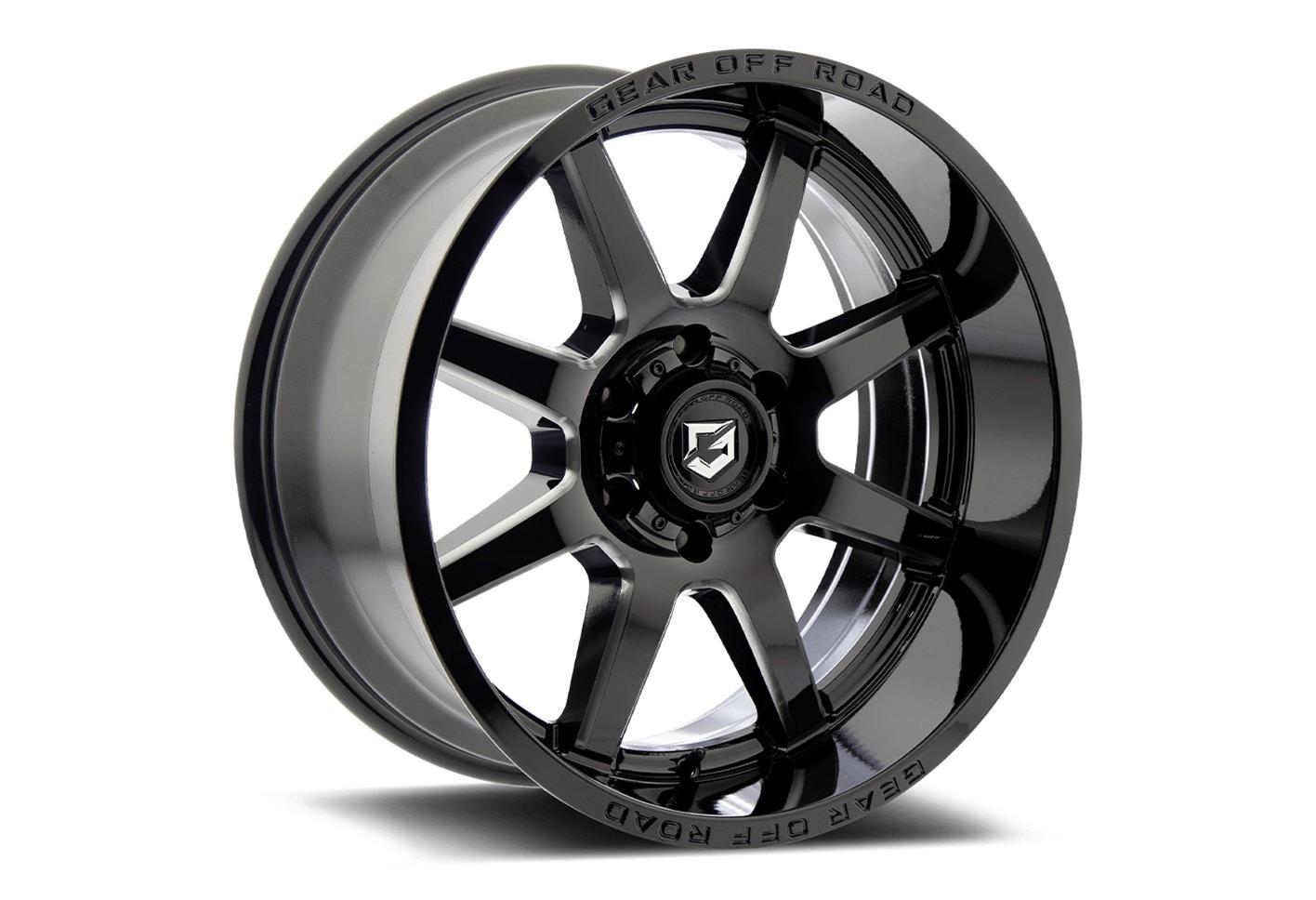 GEAR ALLOY 762BM Pivot Black Wheel with Aluminum (18 x 9. inches /1 x, 1 mm Offset)