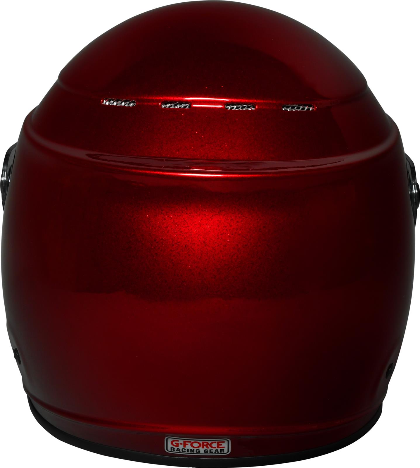 G-FORCE REVO FLASH SA2020 Helmets 13004XSMRD Helmet, FLASH, Full Face, Snell SA2020, Gloss Red Flake, Clear Polycarbonate Shield, EPS Liner, Vented, X-Small, Each thumbnail 5