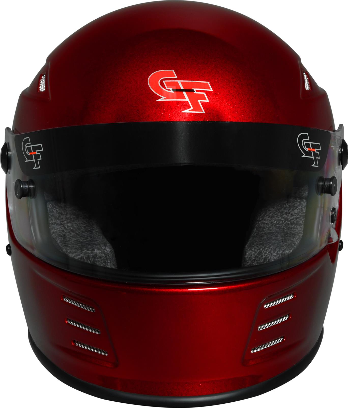 G-FORCE REVO FLASH SA2020 Helmets 13004XSMRD Helmet, FLASH, Full Face, Snell SA2020, Gloss Red Flake, Clear Polycarbonate Shield, EPS Liner, Vented, X-Small, Each thumbnail 6