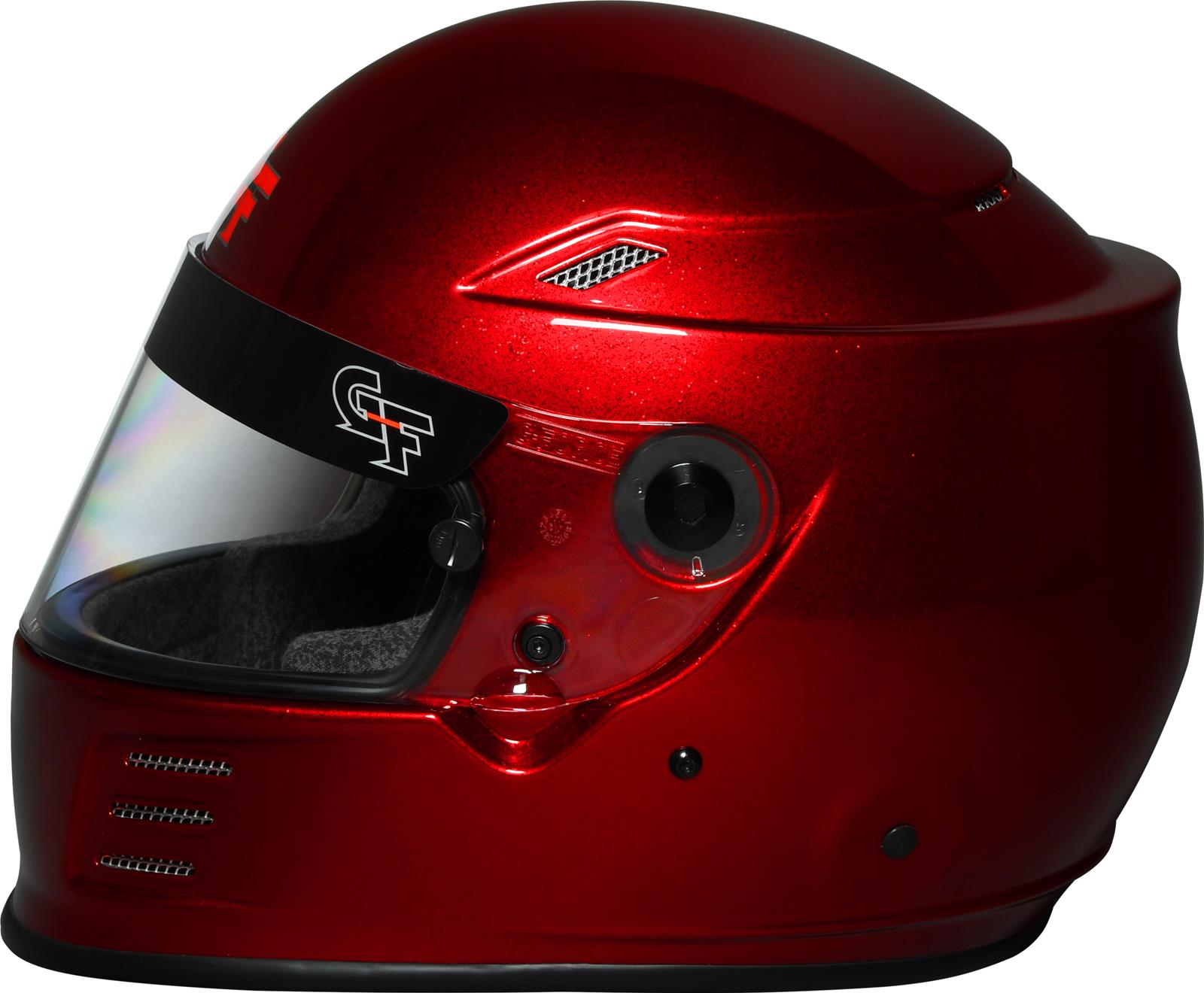 G-FORCE REVO FLASH SA2020 Helmets 13004XSMRD Helmet, FLASH, Full Face, Snell SA2020, Gloss Red Flake, Clear Polycarbonate Shield, EPS Liner, Vented, X-Small, Each thumbnail 2