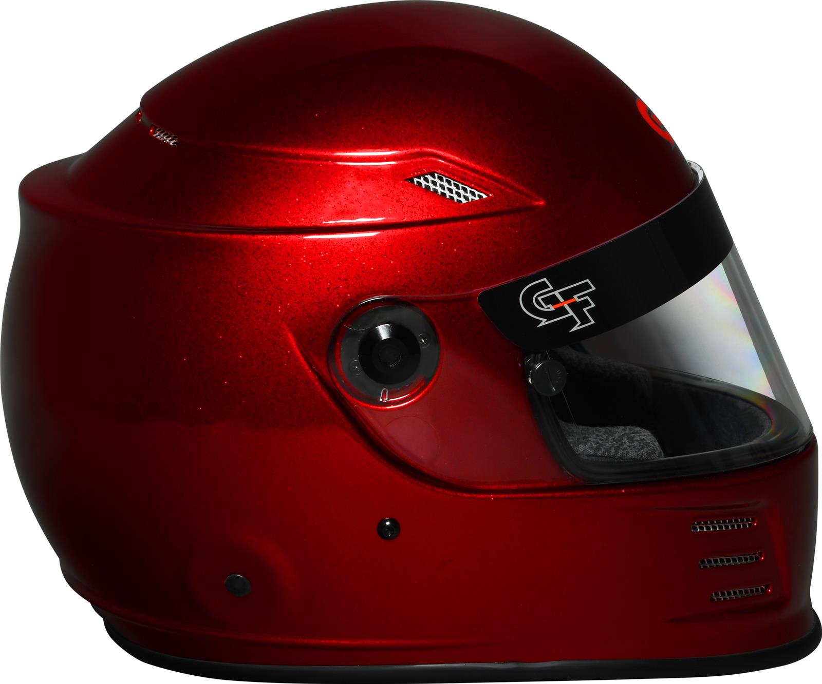 G-FORCE REVO FLASH SA2020 Helmets 13004XSMRD Helmet, FLASH, Full Face, Snell SA2020, Gloss Red Flake, Clear Polycarbonate Shield, EPS Liner, Vented, X-Small, Each