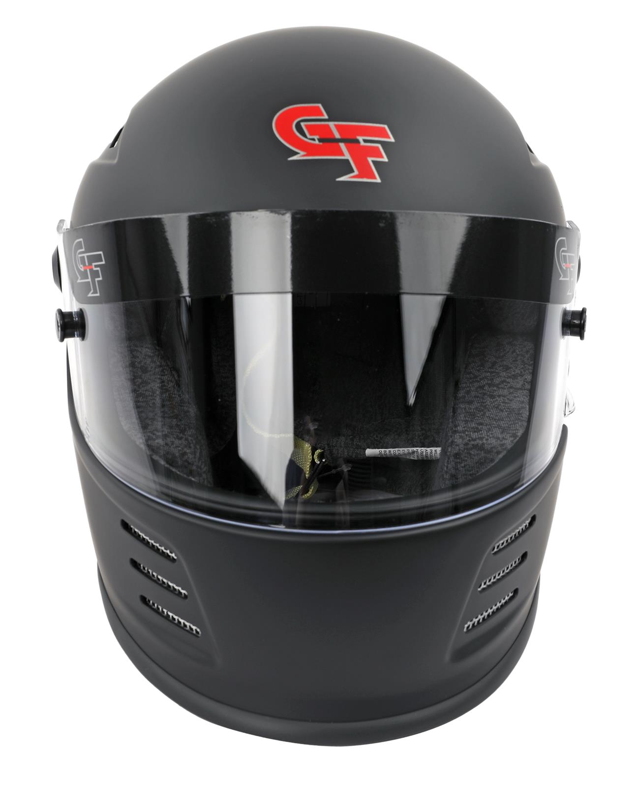 G-FORCE REVO SA2020 Helmets 13004MEDMB Helmet, REVO, Full Face, Snell SA2020, Matte Black, Clear Polycarbonate Shield, EPS Liner, Vented, Medium, Each thumbnail 2