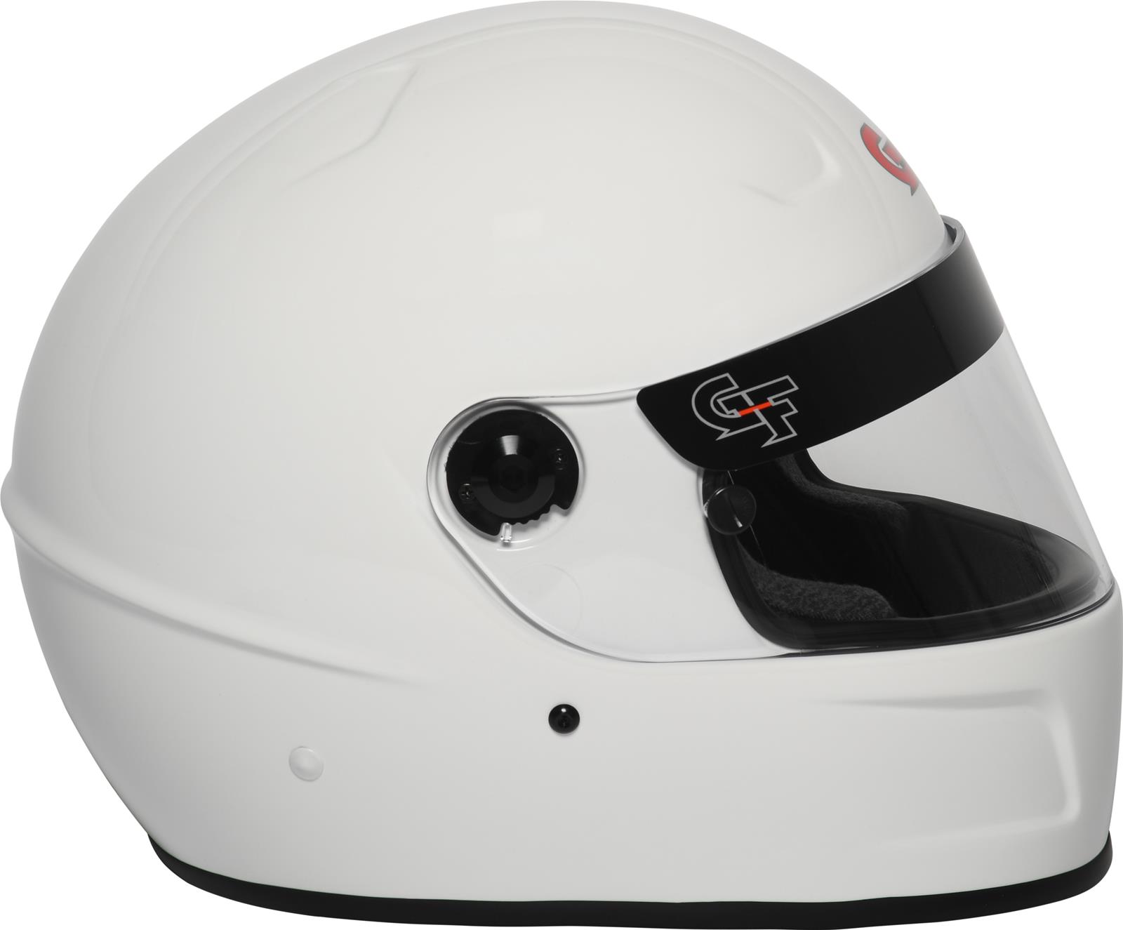 G-FORCE Rift AIR SA2020 Helmets 13016MEDWH Helmets, AIR, Full Face, Snell SA2020, Lightweight Fiberglass, Clear Polycarbonate Shield, EPS Liner, Vented, White, Gloss, Medium, Each thumbnail 3
