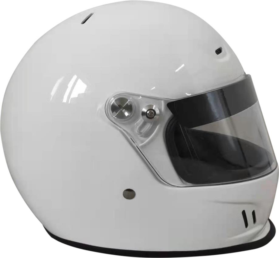 G-FORCE Rookie CMR Karting Helmets 13400SMLWH Helmet, CMR, Full Face, Gloss White, Clear Polycarbonate Shield, EPS Liner, Vented, Youth Small, Each thumbnail 3