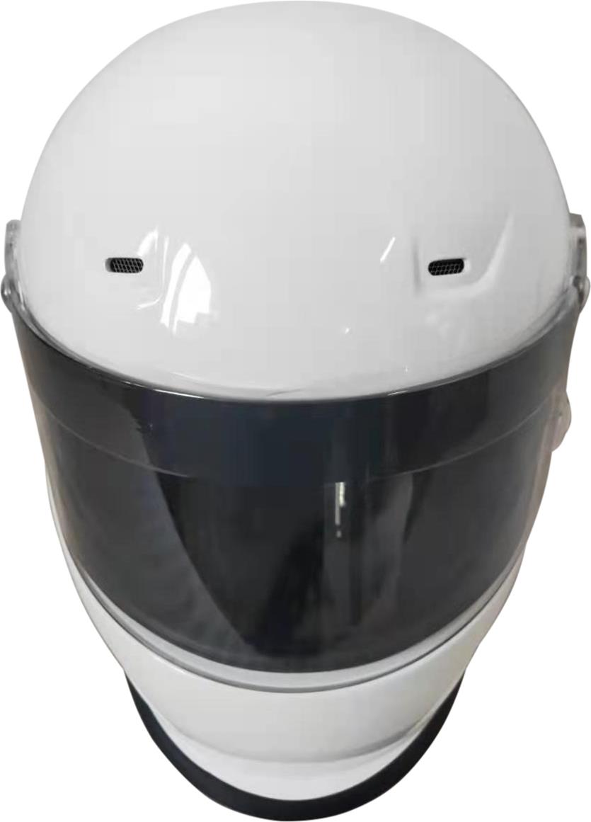 G-FORCE Rookie CMR Karting Helmets 13400SMLWH Helmet, CMR, Full Face, Gloss White, Clear Polycarbonate Shield, EPS Liner, Vented, Youth Small, Each thumbnail 6