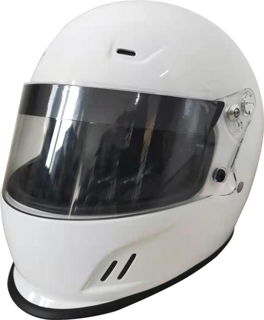 G-FORCE Rookie CMR Karting Helmets 13400SMLWH Helmet, CMR, Full Face, Gloss White, Clear Polycarbonate Shield, EPS Liner, Vented, Youth Small, Each thumbnail 5