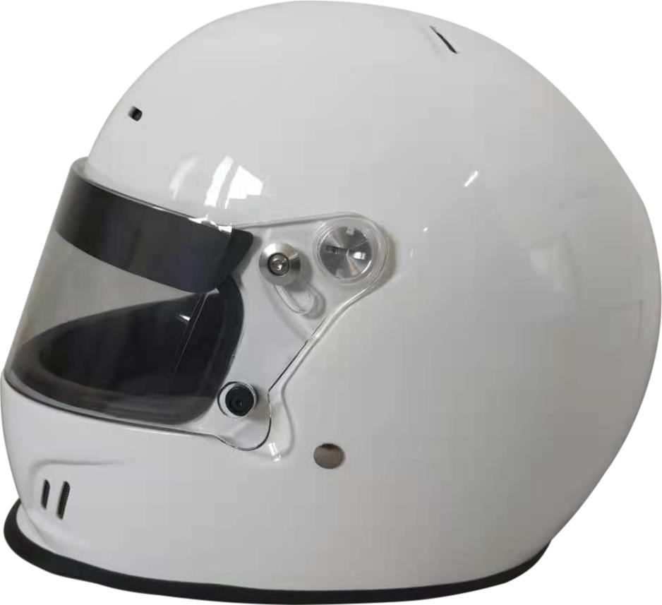 G-FORCE Rookie CMR Karting Helmets 13400SMLWH Helmet, CMR, Full Face, Gloss White, Clear Polycarbonate Shield, EPS Liner, Vented, Youth Small, Each thumbnail 2