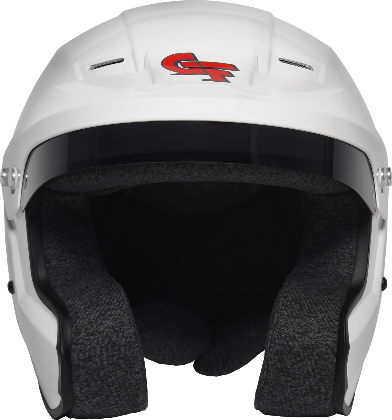 G-FORCE Nova OF SA2020 Helmets 16002SMLWH Helmet, OF, Open Face, Snell SA2020, Gloss White, Tinted Visor, EPS Liner, Small, Each thumbnail 5
