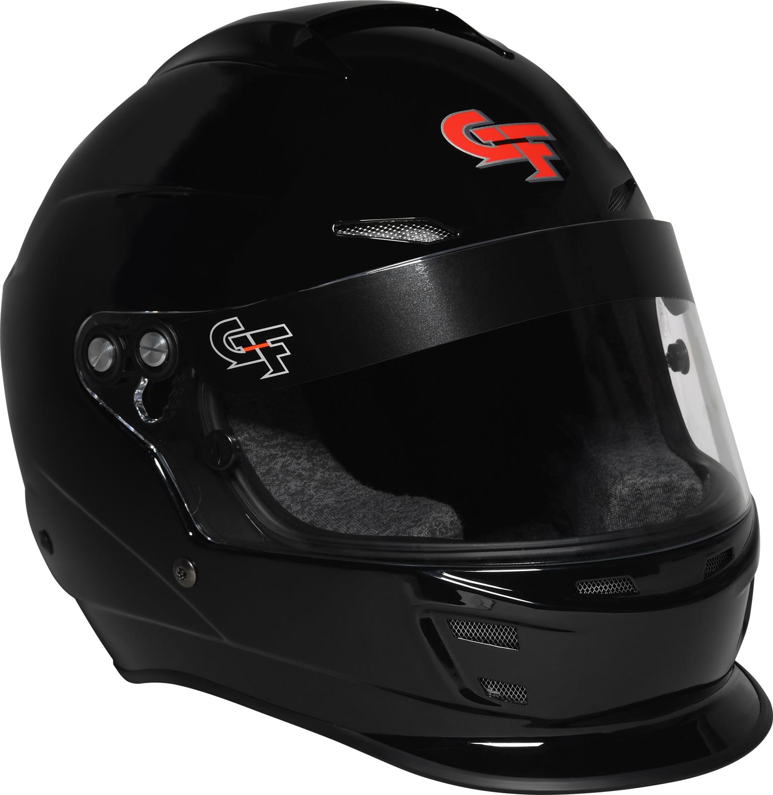 G-FORCE Nova Helmets 16004LRGBK Helmet, Nova, Full Face, Gloss Black, Clear Polycarbonate Shield, EPS Liner, Vented, Large, Each thumbnail 6