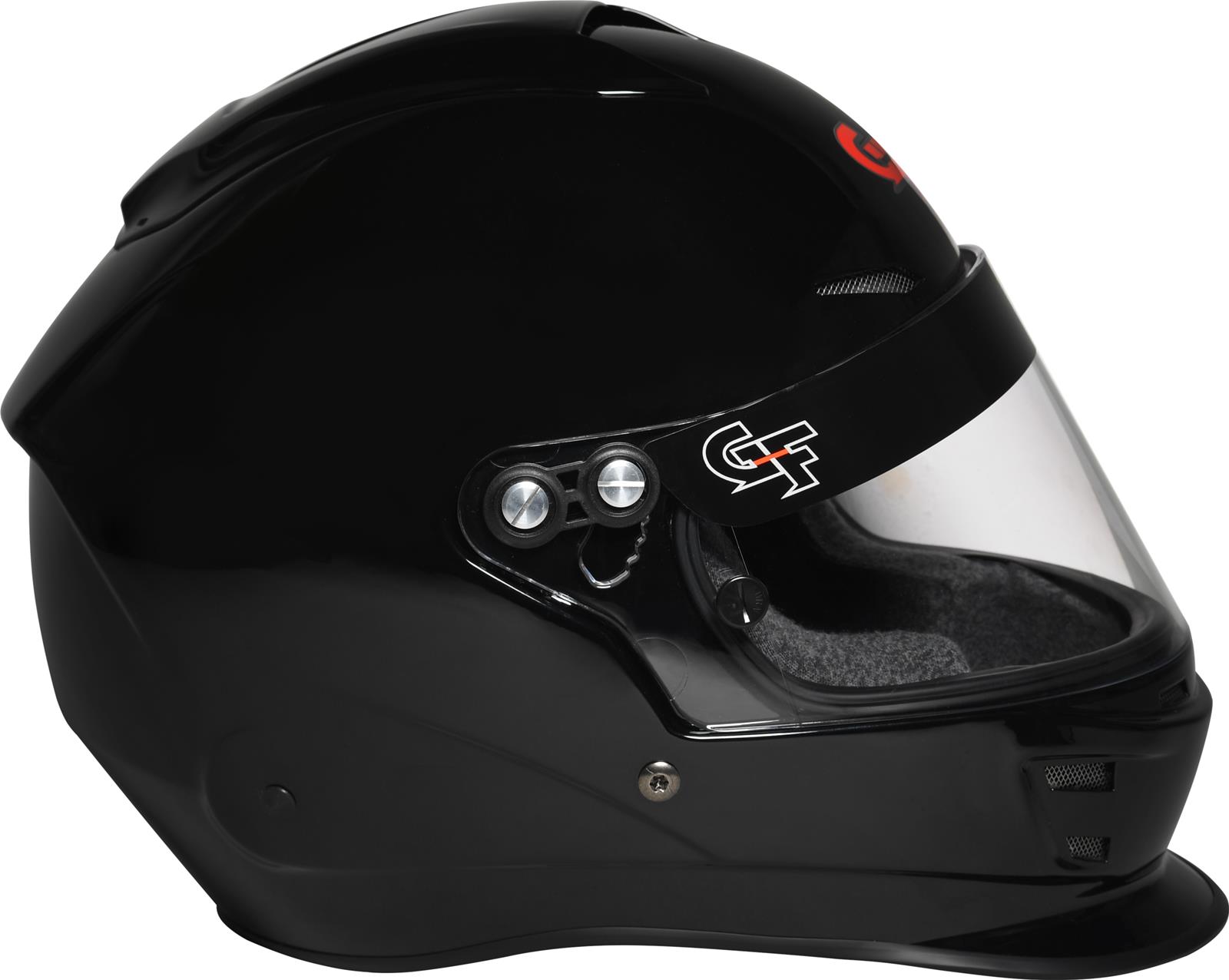 G-FORCE Nova Helmets 16004LRGBK Helmet, Nova, Full Face, Gloss Black, Clear Polycarbonate Shield, EPS Liner, Vented, Large, Each thumbnail 4