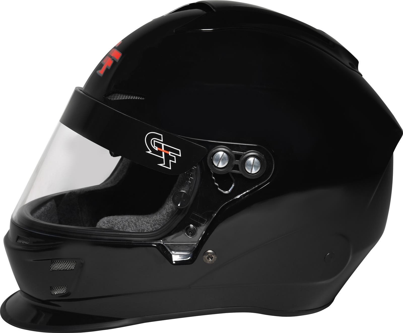 G-FORCE Nova Helmets 16004LRGBK Helmet, Nova, Full Face, Gloss Black, Clear Polycarbonate Shield, EPS Liner, Vented, Large, Each thumbnail 2