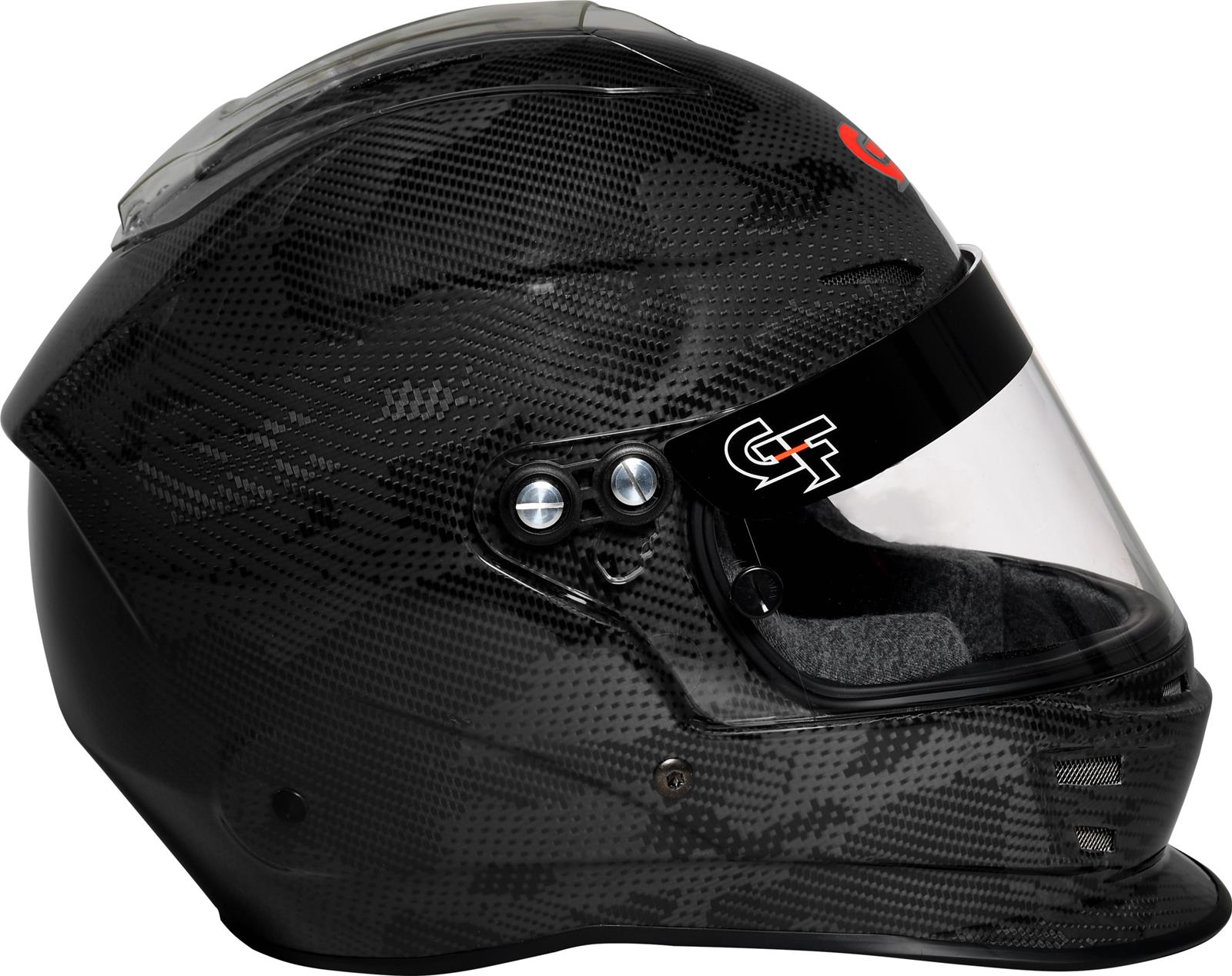 G-FORCE Nova Fusion SA2020 Helmets 16005XSMBK Helmet, Fusion, Full Face, Snell SA2020, Gloss Carbon Fiber Black, Clear Polycarbonate Shield, EPS Liner, Vented, XSmall, Each thumbnail 2