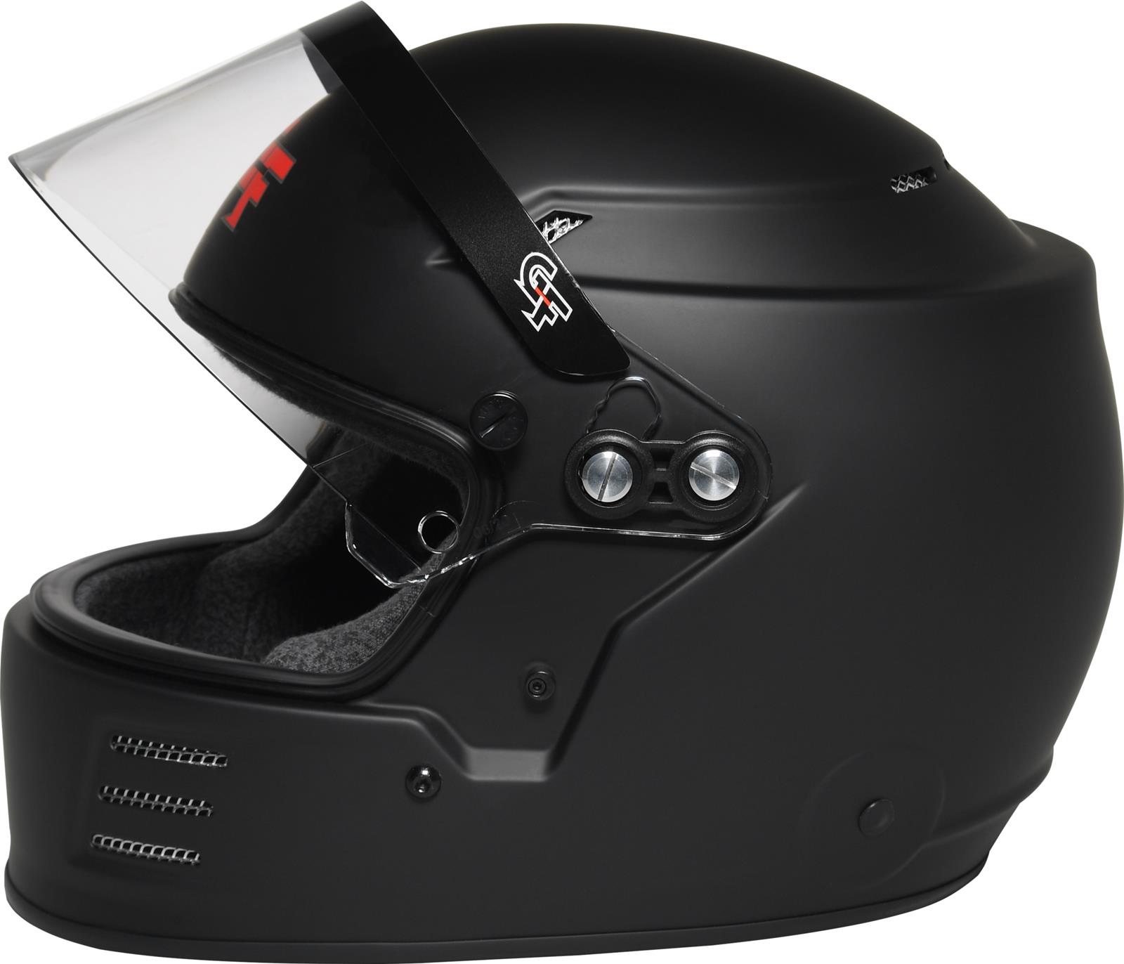 G-FORCE Rookie SFI 24.1 Helmets 3419MB Helmet, Rookie, Full Face, 24.1, Matte Black, Clear Polycarbonate Shield, EPS Liner, Vented, Youth Large, Each