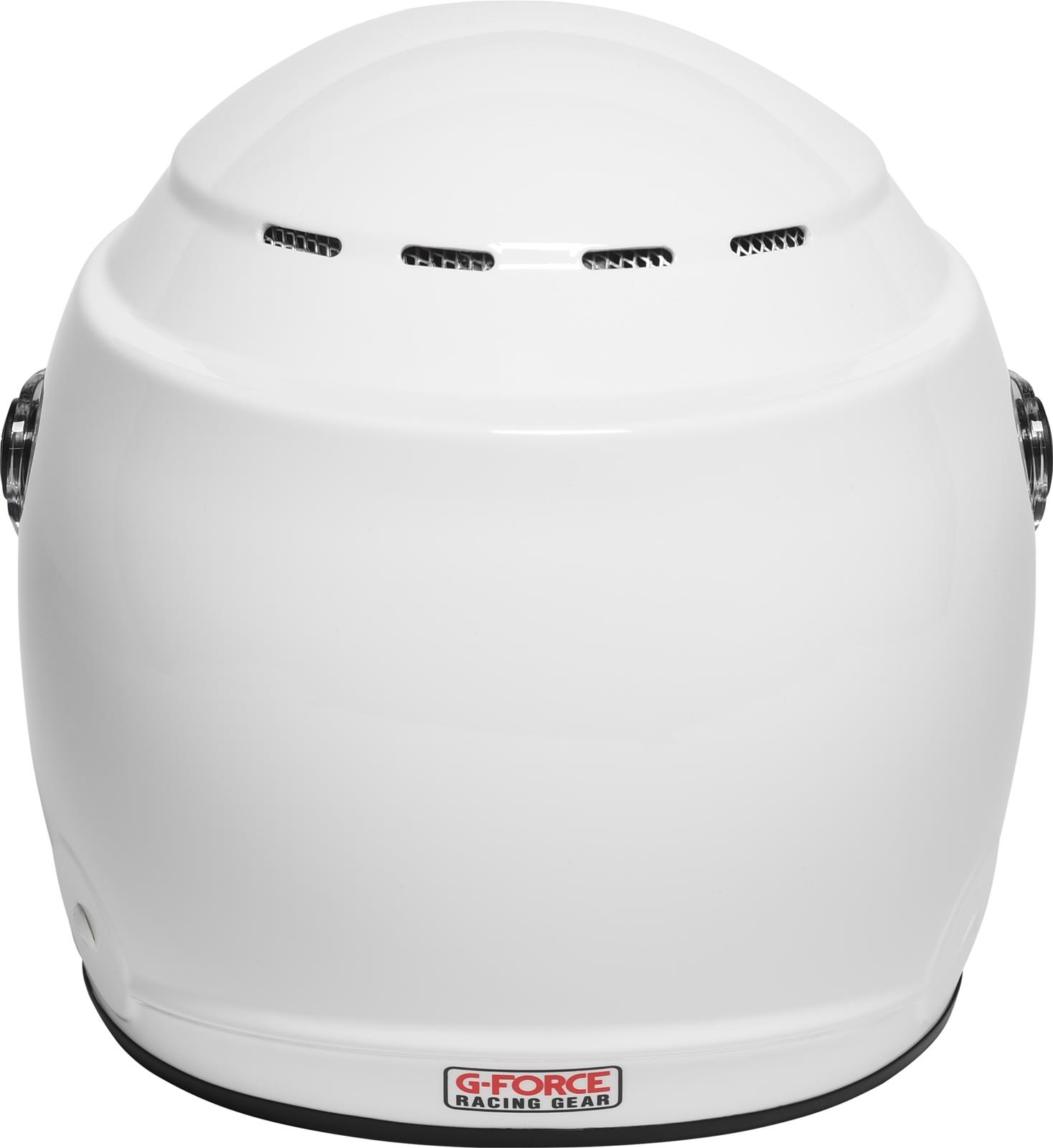 G-FORCE Rookie SFI 24.1 Helmets 3419WH Helmet, Rookie, Full Face, 24.1, Gloss White, Clear Polycarbonate Shield, EPS Liner, Vented, Youth Large, Each thumbnail 7