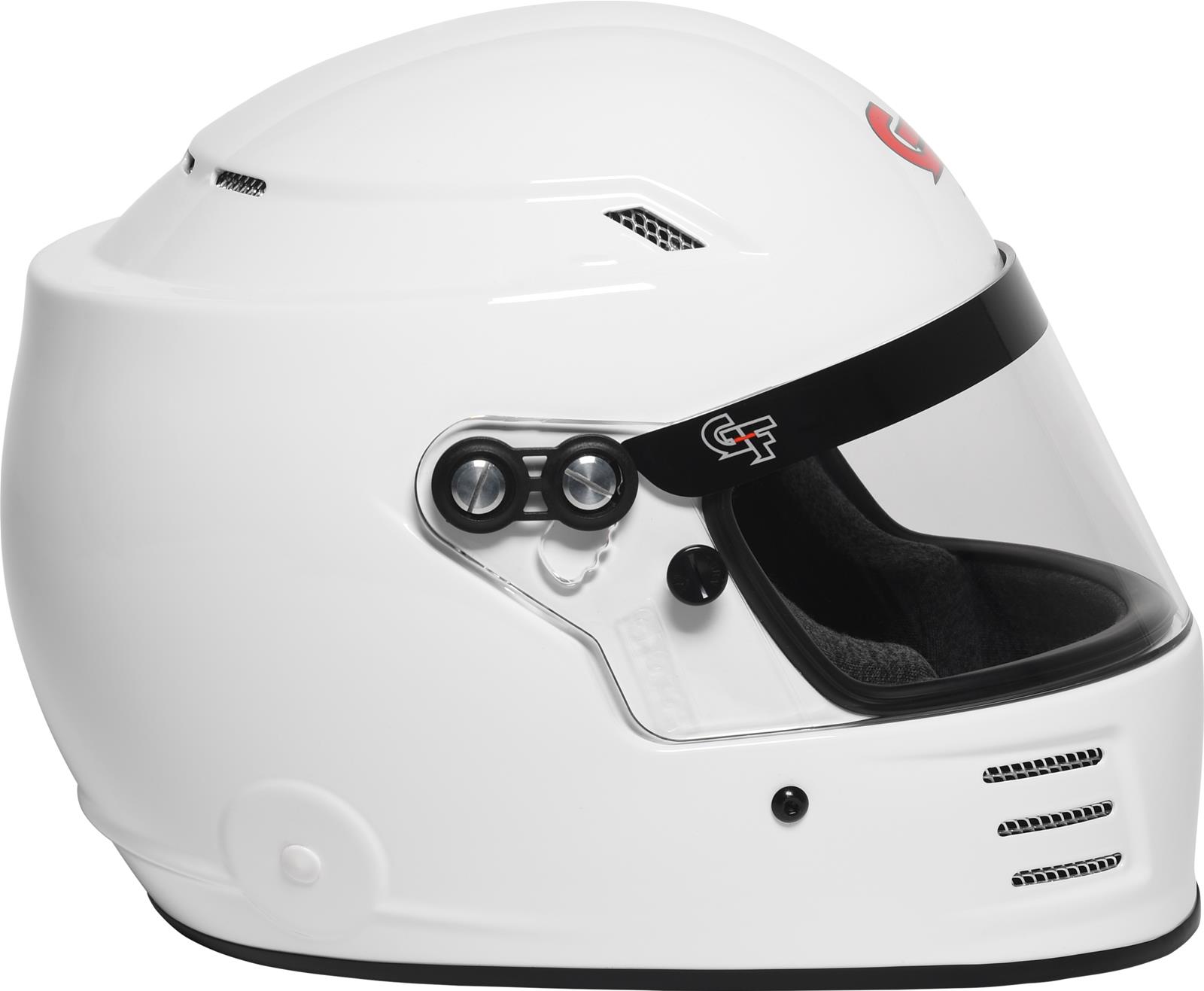 G-FORCE Rookie SFI 24.1 Helmets 3419WH Helmet, Rookie, Full Face, 24.1, Gloss White, Clear Polycarbonate Shield, EPS Liner, Vented, Youth Large, Each thumbnail 6