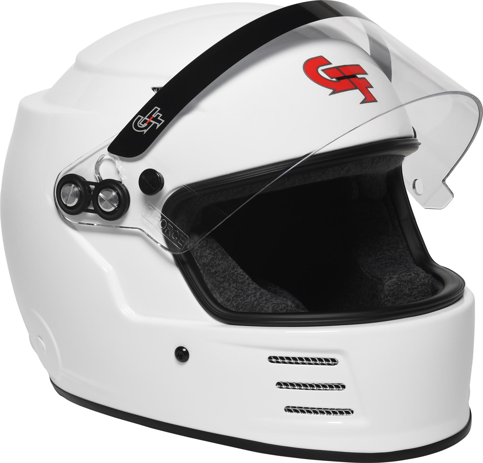 G-FORCE Rookie SFI 24.1 Helmets 3419WH Helmet, Rookie, Full Face, 24.1, Gloss White, Clear Polycarbonate Shield, EPS Liner, Vented, Youth Large, Each thumbnail 4