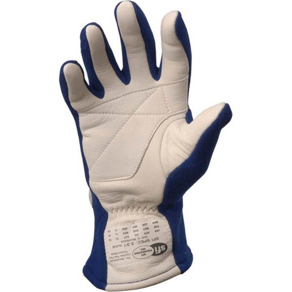 G-FORCE GF G5 RaceGrip Gloves 4101CMDBU Driving Gloves, RaceGrip, 2 Layers, Leather/Nomex®, Blue, SFI 3.3/5, Youth Medium, Pair