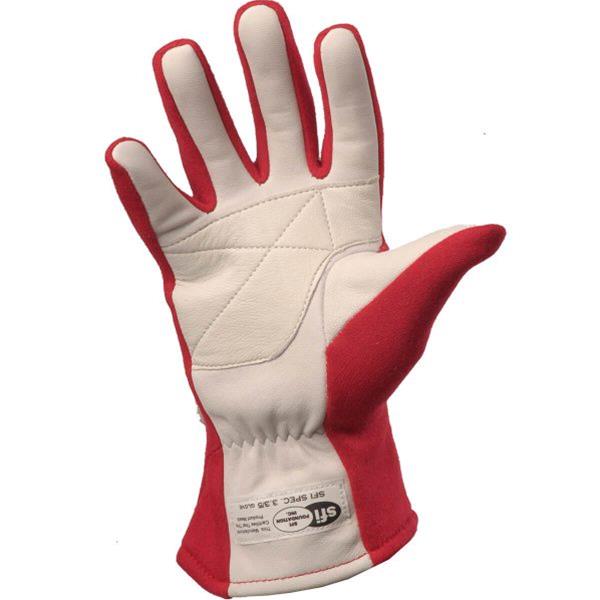 G-FORCE GF G5 RaceGrip Gloves 4101CMDRD Driving Gloves, RaceGrip, 2 Layers, Leather/Nomex®, Red, SFI 3.3/5, Youth Medium, Pair