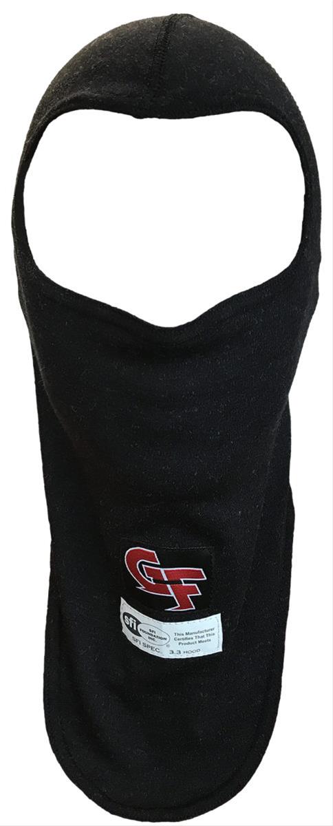 G-FORCE SFI Flame-Retardant Balaclavas 4113BK Head Sock, Nomex, Single Eyehole Opening, Single Layer, Black, Each thumbnail 3