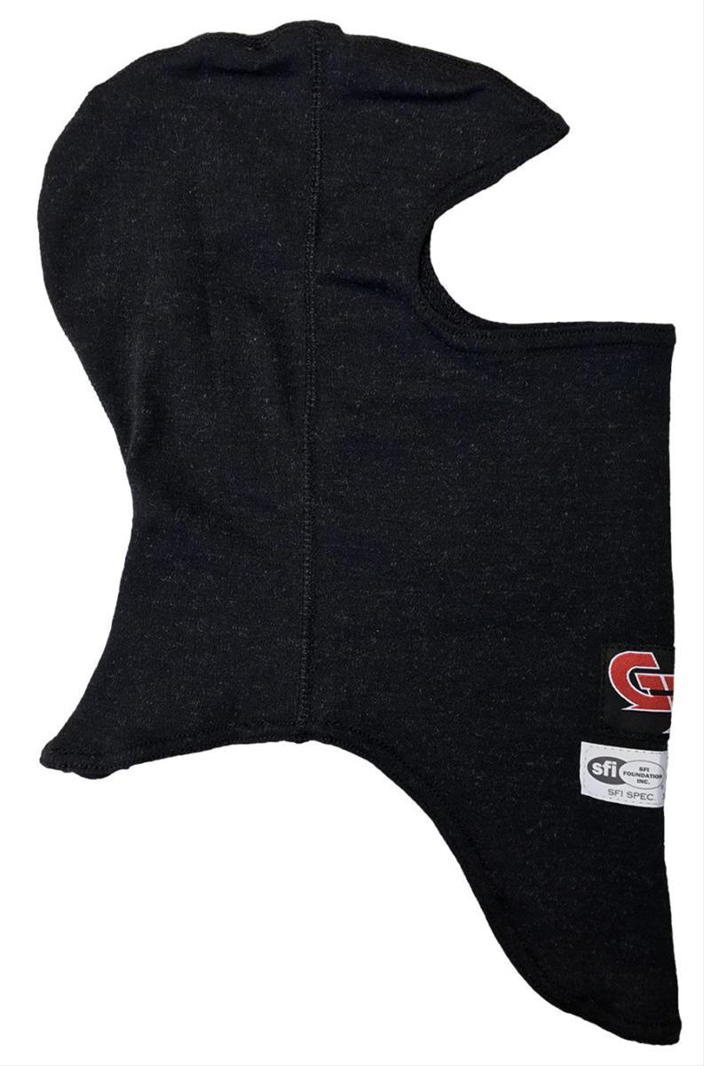 G-FORCE SFI Flame-Retardant Balaclavas 4113BK Head Sock, Nomex, Single Eyehole Opening, Single Layer, Black, Each thumbnail 2