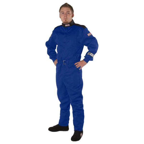 G-FORCE GF125 Driving Pants 4127MEDBU Pants, GF125, Single Layer, Pyrovatex, Medium Blue, SFI 3.2 A/1, Each
