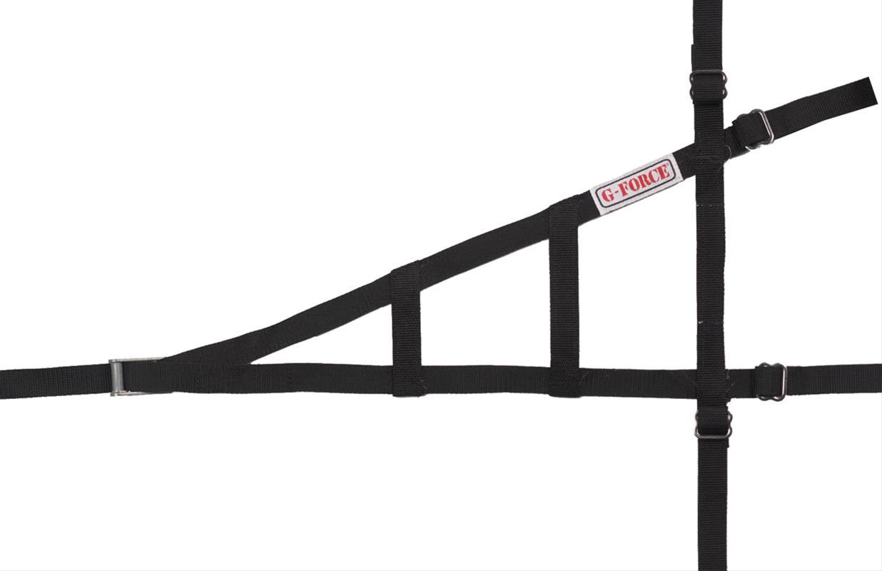 G-FORCE Sprint Car Window Nets 4130BK Net, Car, Black, Triangle, Kit