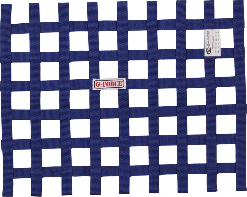 G-FORCE Ribbon Window Nets 4131BU Net, Blue, Nylon, Ribbon, Rectangle, 23 in. x 23 in. x 18 in., Each