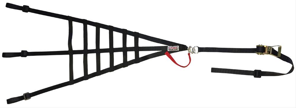 G-FORCE Ribbon Window Nets 4137BK Net, Ribbon, Triangle, Nylon, Black, SFI 37.1, Each